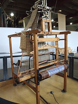 Wooden Jacquard loom