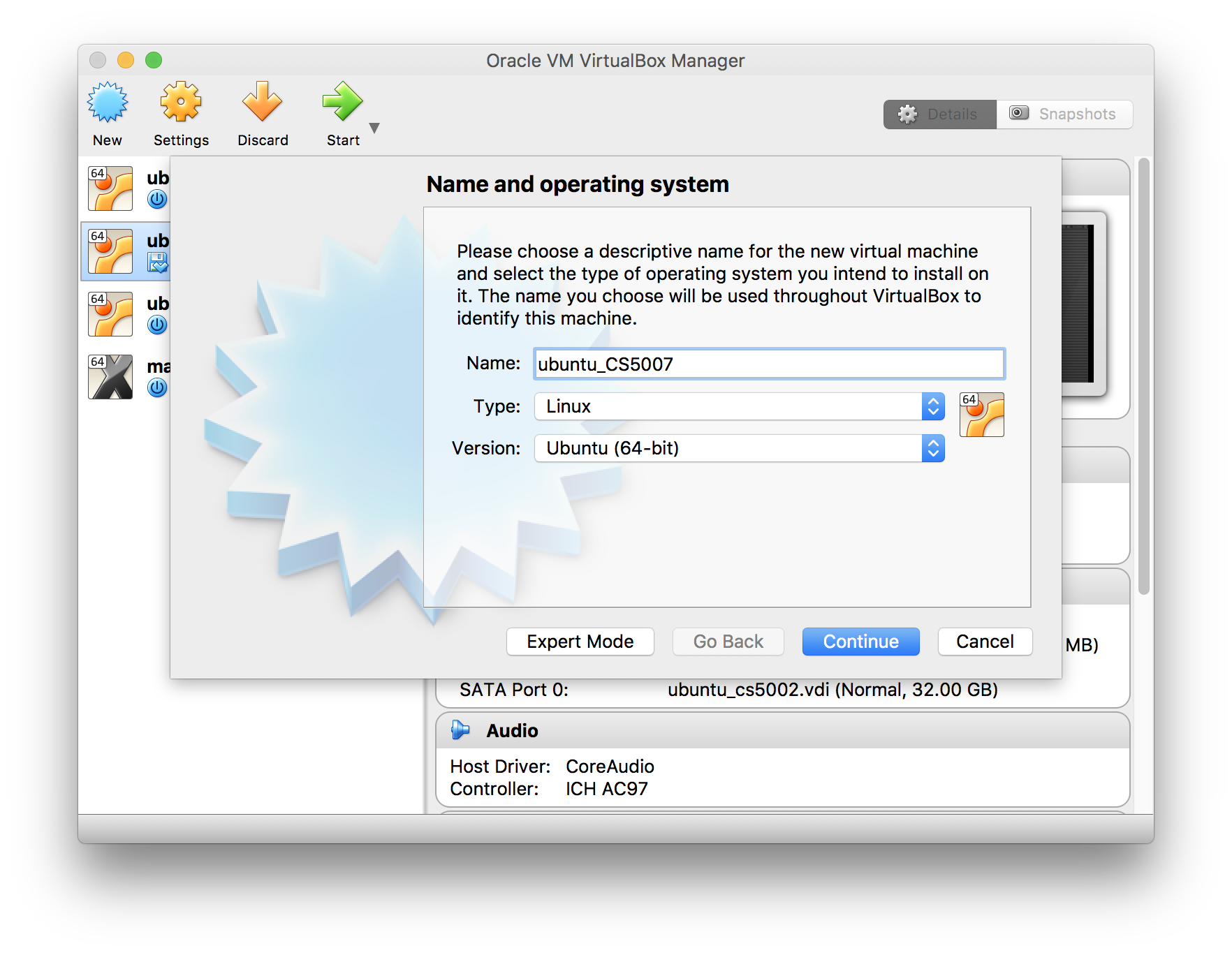 CS5007 | Summer 2018 | Resource: VirtualBox